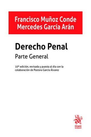 DERECHO PENAL. PARTE GENERAL ED. 2019 (TIRANT)