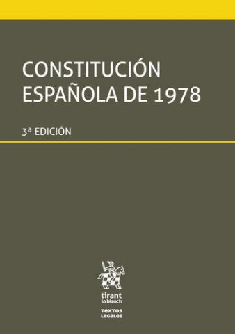 CONSTITUCIÓN ESPAÑOLA DE 1978  ED. 2019 (TIRANT)