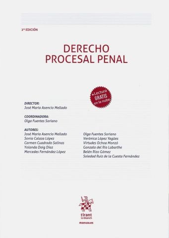 DERECHO PROCESAL PENAL 2ª ED. 2020 (TIRANT)