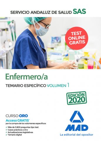 SERVICIO ANDALUZ SALUD ENFERMERO TEMARIO 1  2020