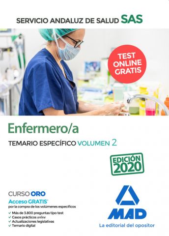 SERVICIO ANDALUZ SALUD ENFERMERO TEMARIO 2  2020