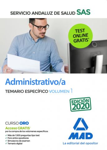 SERVICIO ANDALUZ SALUD ADMINISTRATIVO TEM 1  2020