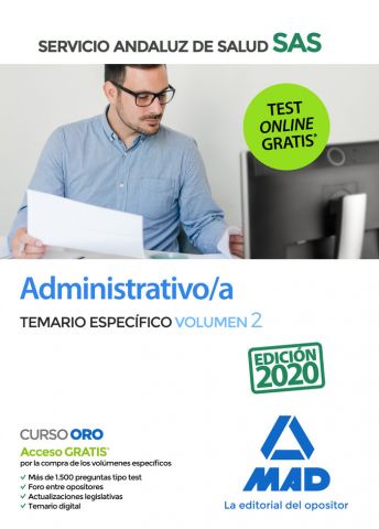SERVICIO ANDALUZ SALUD ADMINISTRATIVO TEM 3  2020