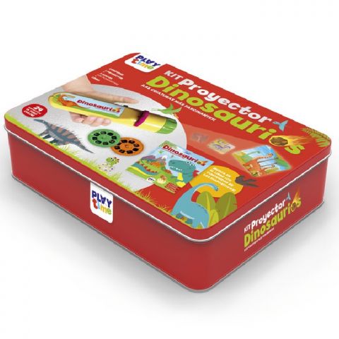 JUEGO KIT PROYECTOR DINOSAURIOS CAJA METÁLICA PTM001 (IMAGILAND)