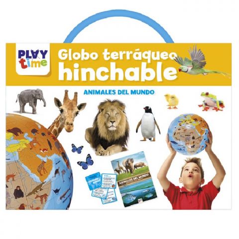KIT GLOBO TERRÁQUEO HINCHABLE EL MUNDO DE LOS ANIMALES PTC015 (IMAGILAND)