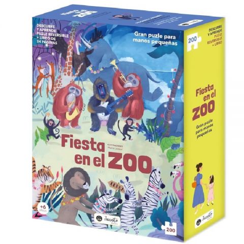 FIESTA EN EL ZOO: PUZLE REVERSIBLE (JUANITO BOOKS)