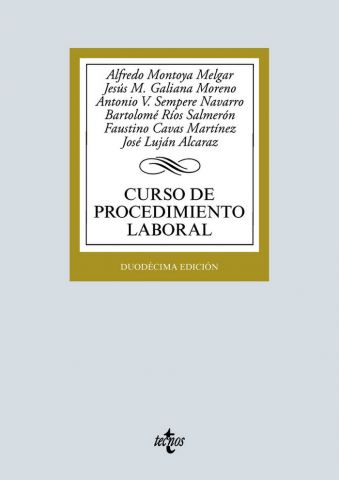 CURSO DE PROCEDIMIENTO LABORAL ED. 2019 (TECNOS)