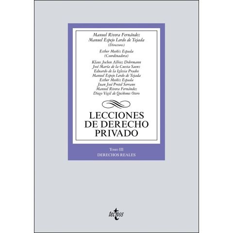 LECCIONES DE DERECHO PRIVADO TOMO III (TECNOS)