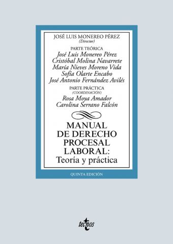 MANUAL DE DERECHO PROCESAL LABORAL ED. 2020