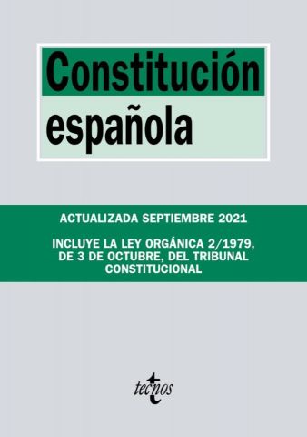 CONSTITUCIÓN ESPAÑOLA ED. 2021 (TECNOS)