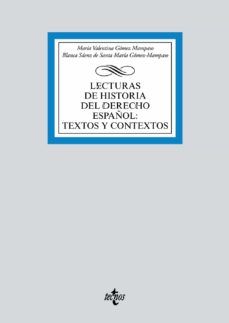 LECTURAS DE HISTORIA DEL DERECHO ESPAÑOL (TECNOS)