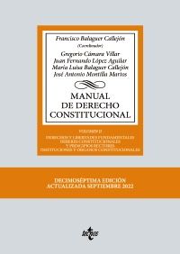 MANUAL DE DERECHO CONSTITUCIONAL  VOL.II  ED. 2022 (TECNOS) 