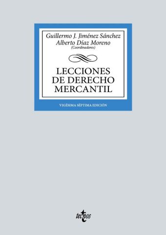 LECCIONES DE DERECHO MERCANTIL ED. 2024 (TECNOS)