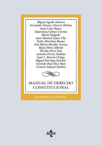 MANUAL DE DERECHO CONSTITUCIONAL ED. 2025 (TECNOS)
