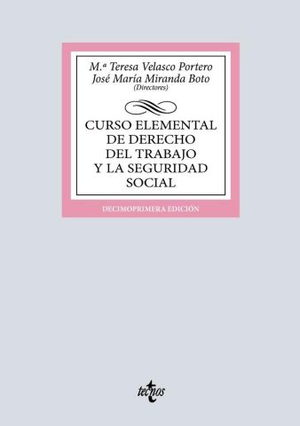 CURSO ELEMENTAL DE DERECHO DEL TRABAJO Y LA S. SOCIAL ED. 2025 (TECNOS)