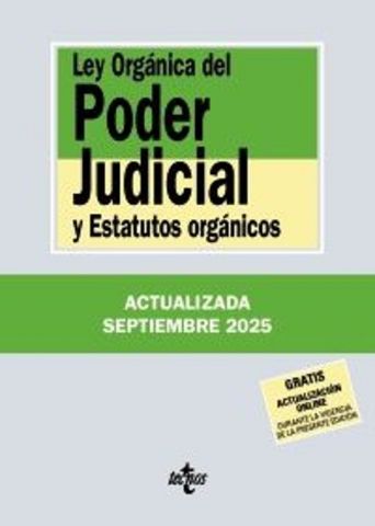 LEY ORGÁNICA DEL PODER JUDICIAL ED. 2025 (TECNOS)