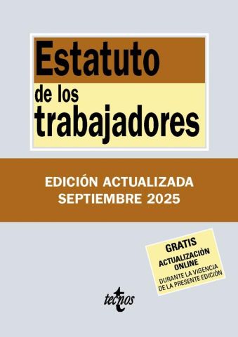 ESTATUTO DE LOS TRABAJADORES ED. 2025 (TECNOS)