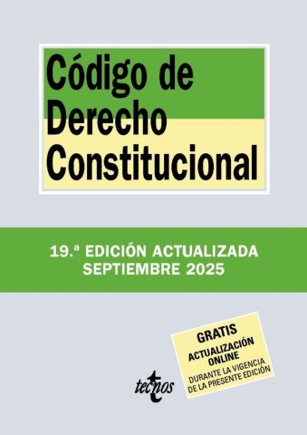 CÓDIGO DE DERECHO CONSTITUCIONAL ED. 2025 (TECNOS)