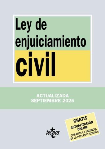 LEY DE ENJUICIAMIENTO CIVIL ED. 2025 (TECNOS)