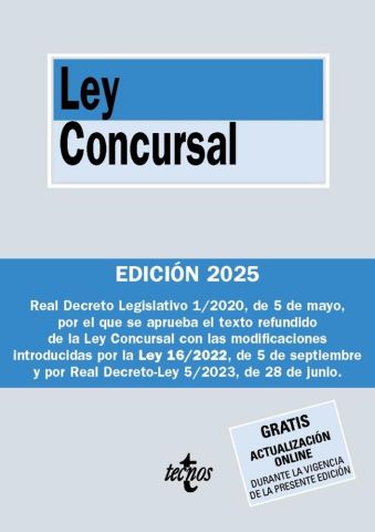 LEY CONCURSAL ED. 2025 (TECNOS)