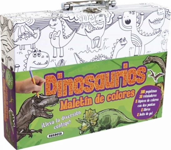 DINOSAURIOS. MALETÍN DE COLORES (SUSAETA)