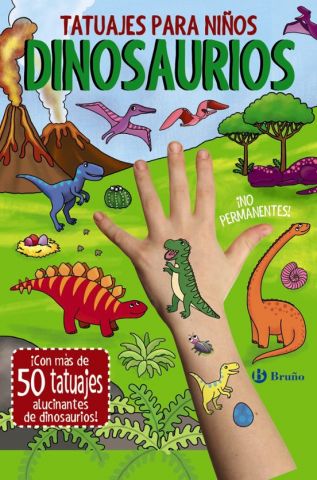 TATUAJES PARA NIÑOS. DINOSAURIOS (BRUÑO)