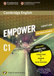 CAMBRIGDE ENGLISH EMPOWER C1 STUDENT'S BOOK AND WB