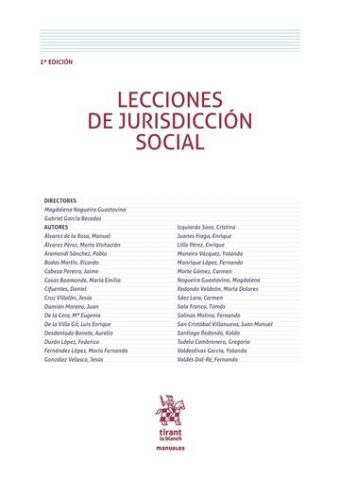 LECCIONES DE JURISDICCIÓN SOCIAL 2016 (TIRANT)