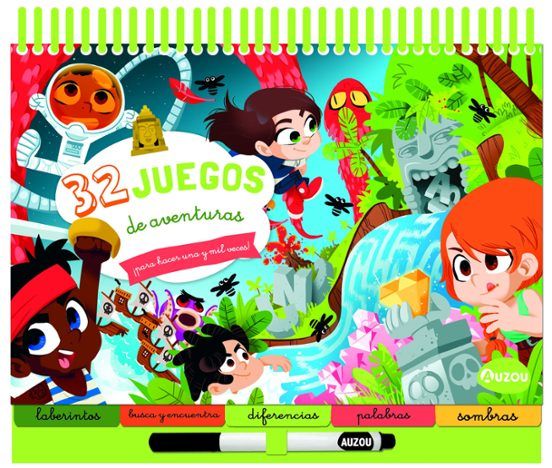 32 JUEGOS DE AVENTURAS PARA HACER UNA Y MIL VECES (AUZOU)
