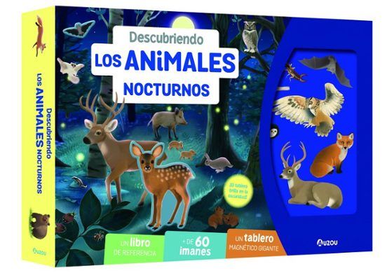 DESCUBRIENDO LOS ANIMALES NOCTURNOS. TABLERO MAGNÉTICO (AUZOU)