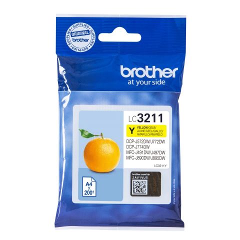 BROTHER INKJET LC3211Y CARTUCHO AMARILLO ORIGINAL