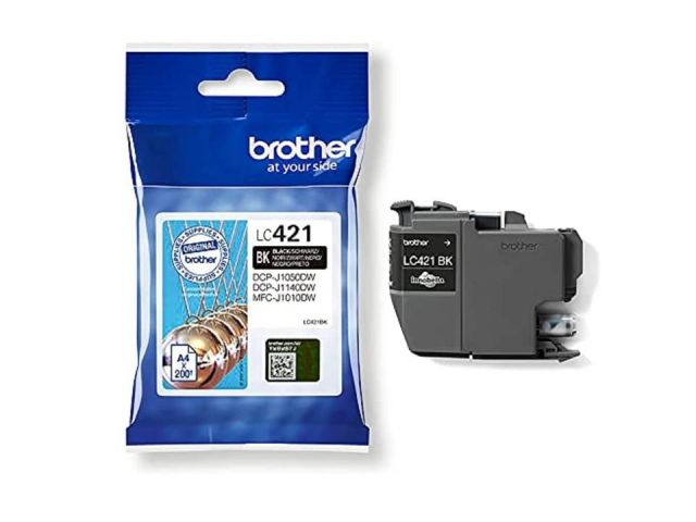 BROTHER INKJET LC421BK CARTUCHO NEGRO ORIGINAL