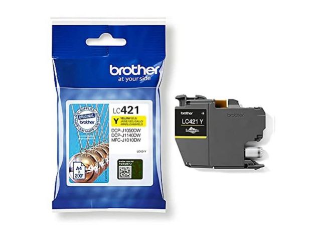 BROTHER INKJET LC421Y CARTUCHO AMARILLO ORIGINAL