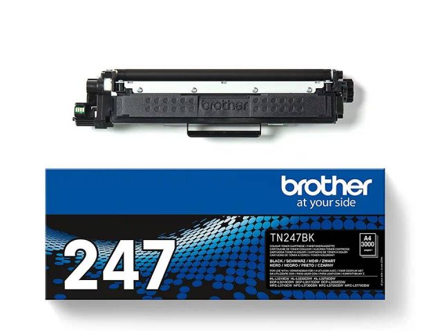 BROTHER LASER COLOR TONER NEGRO TN247BK ORIGINAL