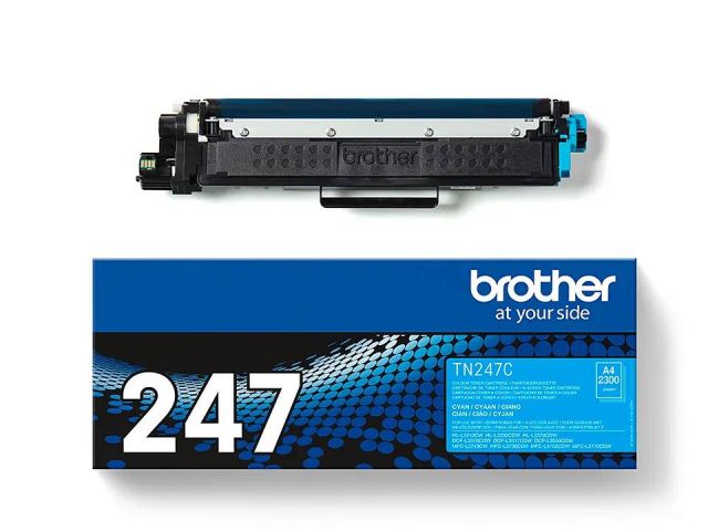 BROTHER LASER COLOR TONER CYAN TN247C ORIGINAL