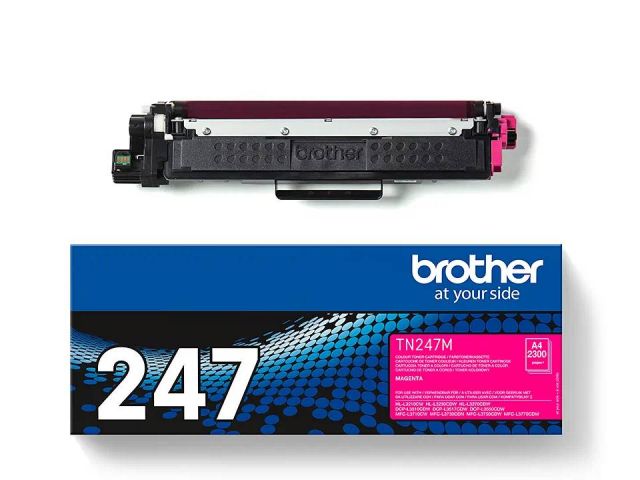 BROTHER LASER COLOR TONER MAGENTA TN247M ORIGINAL