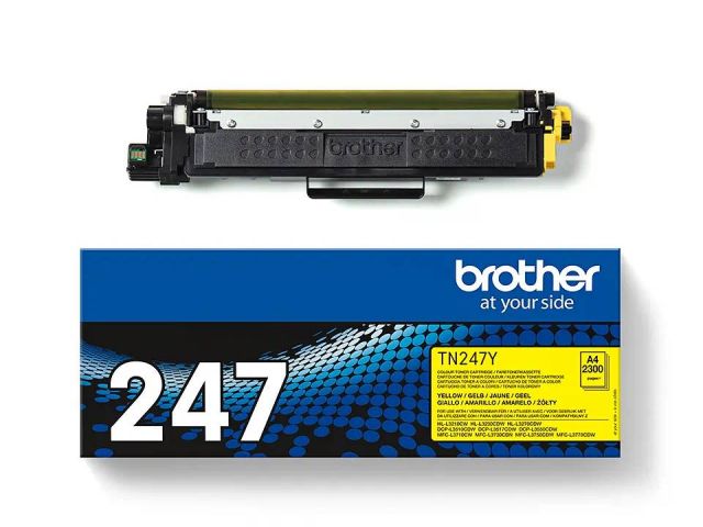 BROTHER LASER COLOR TONER AMARILLO TN247Y ORIGINAL