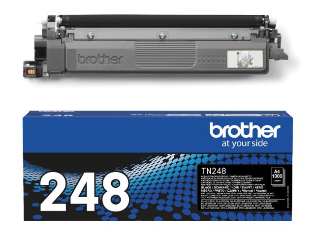 BROTHER LASER COLOR TONER NEGRO TN248BK ORIGINAL