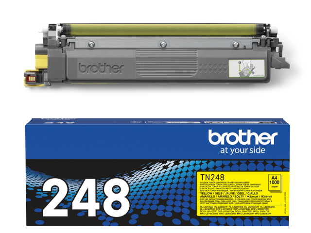 BROTHER LASER COLOR TONER AMARILLO TN248Y ORIGINAL