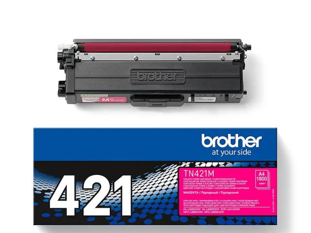 BROTHER LASER COLOR TONER MAGENTA TN421M ORIGINAL