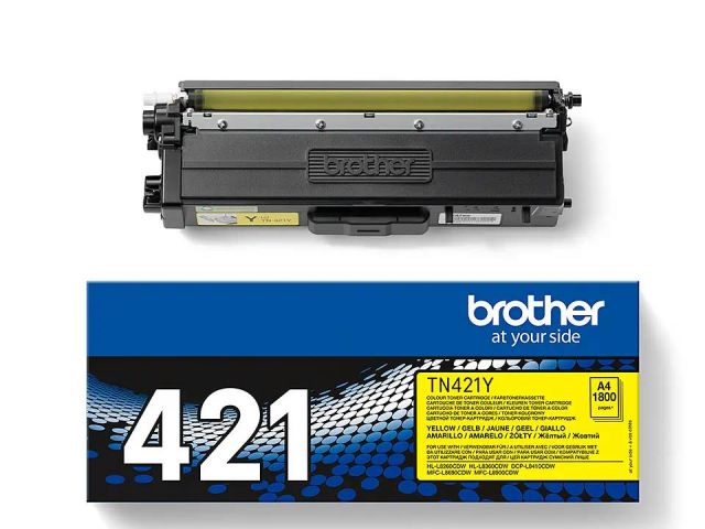 BROTHER LASER COLOR TONER AMARILLO TN421Y ORIGINAL