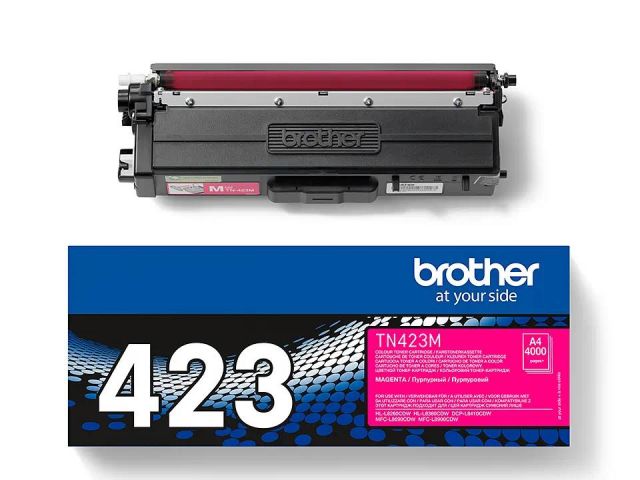 BROTHER LASER COLOR TONER MAGENTA TN423M ORIGINAL