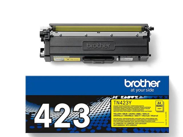 BROTHER LASER COLOR TONER AMARILLO TN423Y ORIGINAL