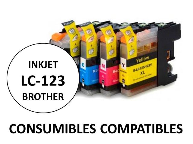 CARTUCHO COMPATIBLE BROTHER LC123Y AMARILLO