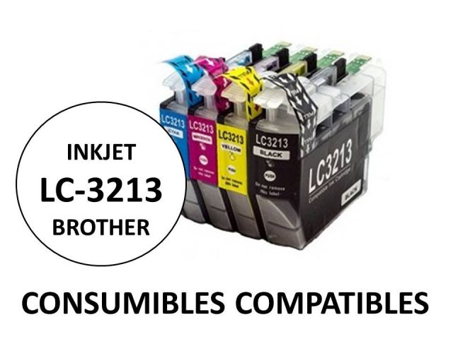 CARTUCHO COMPATIBLE BROTHER LC3213BK  NEGRO