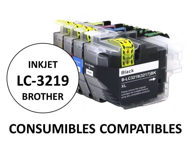 CARTUCHO COMPATIBLE BROTHER LC3219BK NEGRO