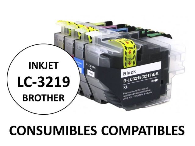 CARTUCHO COMPATIBLE BROTHER LC3219Y AMARILLO