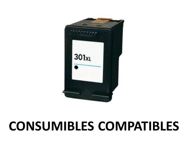 CARTUCHO COMPATIBLE HP 301XL CH563EE negro.