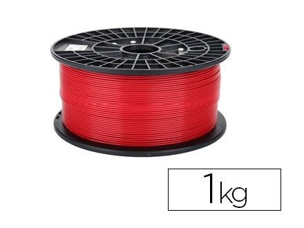 COLIDO FILAMENTO 3D PLA 1´75MM 1KG LFD002R ROJO