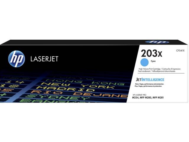 HP LASER COLOR 203X Toner Cian  CF541X ORGINAL